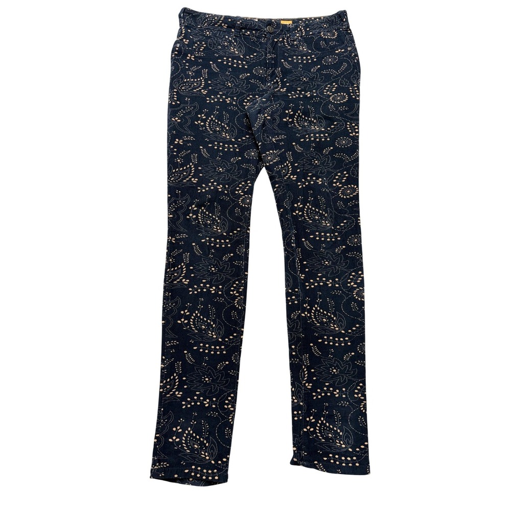 Pilcro And The Letterpress Corduroy Jegging‎ Pants Womens 29 Blue Floral Stretch